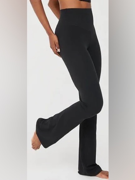 Aerie Offline Real Me Xtra Flare Leggings Black High Rise Size S